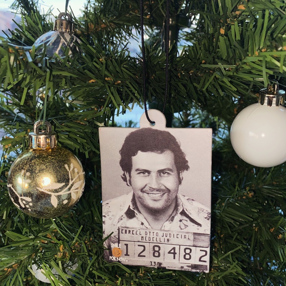Hanging Car / Room Air Freshener - Armani - Pablo Escobar Design